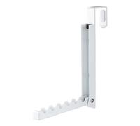 Yamazaki 7161 SMART Foldable Over~The~Door Hanger, white, Steel, 2 x 7~20.5 x 20 cm