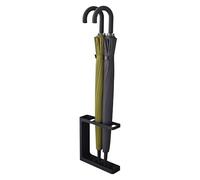 Yamazaki 7931 Grind Porte-Parapluie, Noir, Acier/Polypropylène, Minimaliste, 23.5 x 6.5 x 24.3 c m