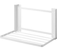 YAMAZAKI 8142 Tower Foldable Storage Shelf, White, Steel/Magnet/Silicone, 41 x 26 x 25.5 cm