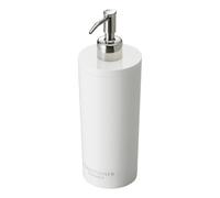 YAMAZAKI Distributeur de Douche à Domicile - Pompe à Bouteille contemporaine | Plastique ABS, résine acrylonitrile butadiène styrène Inoxydable, Blanc, Rond