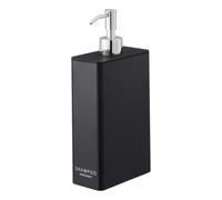 YAMAZAKI Distributeur de Douche à Domicile - Pompe à Bouteille contemporaine | Plastique ABS, résine, Inoxydable, polyéthylène, Noir, Taille Unique
