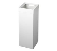Yamazaki home 4488 Grande poubelle moderne avec poignée, taille unique, blanc