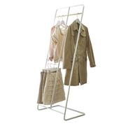 YAMAZAKI I Porte-manteau en acier blanc, L