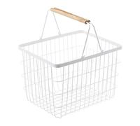 Yamazaki Panier à linge en métal - Blanc