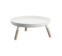 Yamazaki - Plateau rond en métal avec pieds Tower blanc