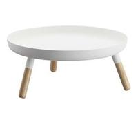 Yamazaki - Plateau rond en métal avec pieds Tower blanc Blanc G