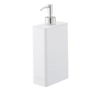YAMAZAKI Pompe à Bouteille contemporaine pour la Douche | Plastique | Distributeur, résine ABS, Inoxydable, polyéthylène, Blanc, Taille Unique