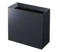 YAMAZAKI Poubelle moderne avec poignée pour cuisine, chambre à coucher, salle de bain, bureau | Plastique, haut, noir
