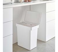 Yamazaki Poubelle Poubellecuisine étanche à l'air séparable 25L blanc