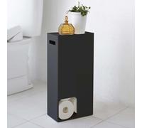 Yamazaki Rangement pour papier toilette Rouleaux de papier toilette Rouleaux de papier toilette de rechange Rouleaux de papier toilette noir 23x48x12cm