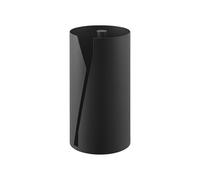 Yamazaki Tower Porte essuie-Tout Rond, en Acier - Distributeur de Papier Cuisine fermé, Design hygiénique, Stable et Compact, Utilisation à Une Main - 16 x 16 x 30,2 cm, Design Japonais, Noir