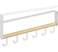 YAMAZAKI Under Shelf Tool Hook Crochets de Cuisine, Acier, Blanc