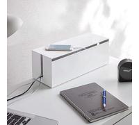 Yamazaki 2707 WEB Cable Box, white, PC~ABS Resin, 40 x 15.5 x 14.5 cm