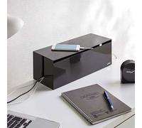 Yamazaki 2708 WEB Cable Box, brown, PC~ABS Resin, 40 x 15.5 x 14.5 cm