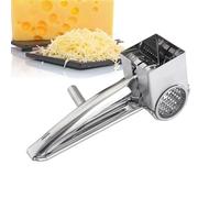 Yanayi Moulin À Fromage, Râpe À Fromage Rotative en Acier Inoxydable, Râpe Manuelle Facile À Utiliser Et À Nettoyer pour Gingembre Chocolat Parmesan