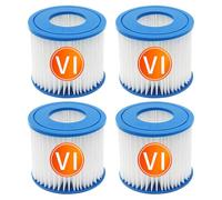 YanBan 4pcs Filtres de Cartouche de Spa pour Best-Way, Cartouche de Filtre de Rechange Taille VI Compatible avec Lay-Z-Spa, Miami, Vegas, Palm Springs, Paris Monaco