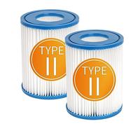 YanBan Cartouches Filtrantes de Rcompatibles avec Best-Way Type II 58094 Le Filtre de Piscine Gonflable, Compatible avec Lay-Z Spa Le Filtre de Bain à Remous, Dimensions 4,2" x 5,4, Lot de 2