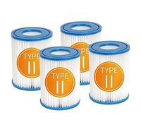 YanBan Cartouches Filtrantes de Rcompatibles avec Best-Way Type II 58094 Le Filtre de Piscine Gonflable, Compatible avec Lay-Z Spa Le Filtre de Bain à Remous, Dimensions 4,2" x 5,4, Lot de 4