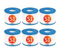 YanBan Filtre de Piscine Compatible avec PureSpa Type S1 la Cartouche de Filtre de Pompe à Cartouche de Rechange, Paquet de 6 filtres de piscines à Source Chaude (4,2 x 2,8 Pouces)