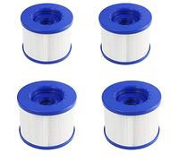 YanBan Lot de 4 filtres de Piscine de Rechange pour Tube à Chaud - 104 mm - en Pet et Tissu Non tissé - Compatible avec Clever Spa