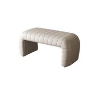 YANG11FAN Confortable Banc de Bout lit Tabouret à Langer for entrée très étroit for vestiaire canapé(Beige,Moyen)