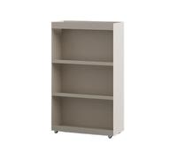 YANG11FAN Installation Petite bibliothèque Minimaliste en Fer, Support de Rangement Mobile Double Face sur Pied