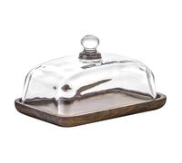 YANG11FAN Repas quotidiens Assiette à beurre Plateau gâteau de mariage en bois vintage thé collation Table dessert Dim Sum