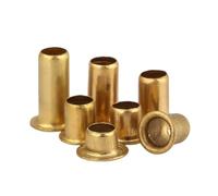 YANGC Écrous à rivets en cuivre à trou traversant, Rivets tubulaires, Circuit imprimé Double face, clous PCB M0.9M1.3 M1.5 M2 M2.3 M2.5 M3 M4 M5 M6(M2(200pcs),7mm)