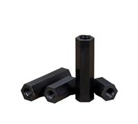 YANGC Entretoise Hex Nylon Noire M2-M6 PCB Carte Mère | Écrou de pilier à montage en plastique à filetage femelle(100mm,M4-20pcs)