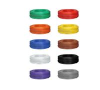 YANGC Fil de cuivre à noyau unique UL1007, 5/10/20M, 26 24 22 20 18 16 14 AWG, isolation en PVC, ligne de placage en étamé solide, ligne de câble électrique(Black,5 METERS_20AWG)