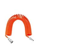 YANGC Tuyau d'air en PU, spirale à ressort, 3-15M, raccord C/EU | Tuyau de connecteur d'outil flexible en polyuréthane for compresseur(6x4mm Orange,15M-C (JP) Fitting)
