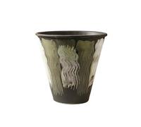 YANGJINGOZ-2025 Pot de Fleur Pots for Plantes De 28 Cm, Jardinière en Céramique avec Trou Drainage, Pot Rond Intérieur/extérieur, Vert Plantateur extérieur