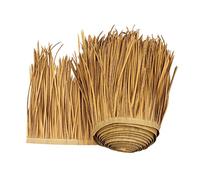 YANGUANG Tuile de Chaume Artificielle Fausse Paille Panneau Rouleau Plastique PE Toit en Décorative Palme Ignifuge pour Tiki Bar Parasol Abri Jardin Gazebos, Couleur Paille(Size:1m/3.2ft)