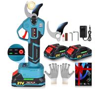 Yanhama Secateur Electrique Sans Fil 40mm Sécateur Électrique à Batterie | ouverture maximale 40mm,sk5,moteur sans balais,2*2000mah batteries, écran lcd,mode sûr,léger,pour arbres jardin et verger