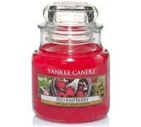 Yankee Candle - Bougie jarre en verre senteur framboise rouge Moyen modèle rouge G