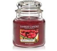 Yankee Candle - Bougie jarre en verre senteur griotte Moyen modèle Rouge foncé G