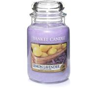 YANKEE CANDLE bougie jarre parfumée - grande taille - Citron lavande - jusquà 150 heures de combustion - 1073481EZ