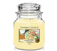 Yankee Candle bougie jarre parfumée | moyenne taille | Cookie de Noël | jusqu’à 75 heures de combustion
