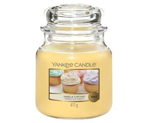 Yankee Candle bougie jarre parfumée | moyenne taille | Gâteau à la vanille | jusqu’à 75 heures de combustion