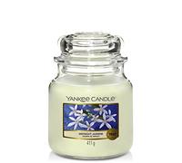 Yankee Candle bougie jarre parfumée | moyenne taille | Jasmin de minuit | jusqu’à 75 heures de combustion