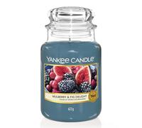 Yankee Candle bougie parfumée Figues et mûres gourmandes | Format jarre | Bougie longue durée jusqu’à 150 heures de combustion | Cadeaux pour femmes