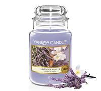 Yankee Candle Bougie parfumée | Grande bougie en pot Lavande et Vanille | Bougies à combustion longue : jusqu'à 150 heures | Cadeaux parfaits pour les femmes