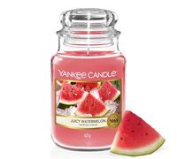 Yankee Candle Bougie parfumée | Grande bougie en pot Pastèque Juteuse | Bougies à combustion longue : jusqu'à 150 heures | Cadeaux parfaits pour les femmes