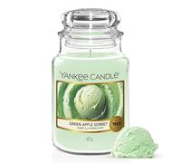 Yankee Candle Bougie parfumée | Grande bougie en pot Sorbet à La Pomme Verte | Bougies à combustion longue : jusqu'à 150 heures | Cadeaux parfaits pour les femmes