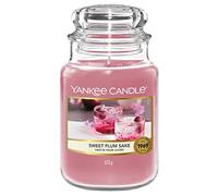 Yankee Candle Bougie parfumée | Grande jarre Saké de prune sucrée | Collection Festival de fleurs de Sakura | Temps de combustion : jusqu'à 150 heures | Idéal pour offrir