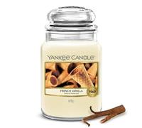 Yankee Candle Bougie parfumée | Grande jarre Vanille Française | Bougies à longue durée de combustion : jusqu'à 150 heures | Cadeaux parfaits pour femmes