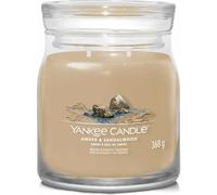 Yankee Candle - Bougie signature ambre et bois de santal modèle moyen