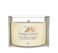 Yankee Candle Bougie votive garnie de laine douce et d'ambre