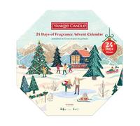 Yankee Candle Calendrier de l'Avent 2025 « 24 days of fragrance » - Contenu : 24 bougies chauffe-plat et 1 photophore