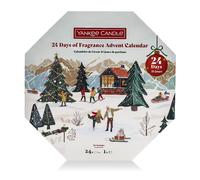 Yankee Candle Calendrier de l'Avent 2025 « 24 days of fragrance » - Contenu : 24 bougies chauffe-plat et 1 photophore
